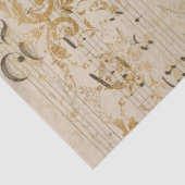 Gold-vel muziekpapier Tissuepapier (Detail)
