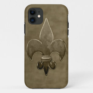 Gold Velvet Saints Fleur De Lis iPhone 11 Hoesje