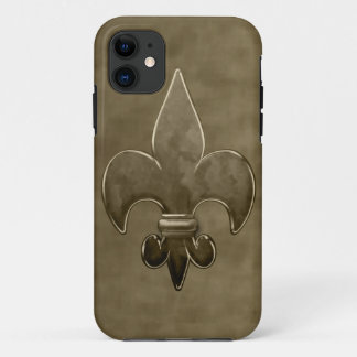 Gold Velvet Saints Fleur De Lis iPhone 11 Hoesje