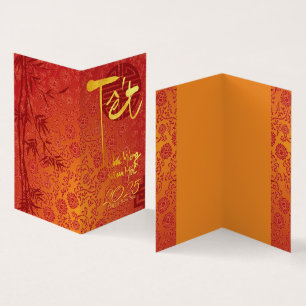 Gold Vietnamien Têt personnalisé Année décorée FC