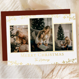 Gold Vines 3 Foto Folie Vakantie Kaart