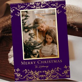 Gold Vines Een grote foto Folie vakantie Kaart