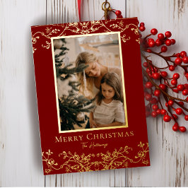 Gold Vines Een grote foto Folie vakantie Kaart