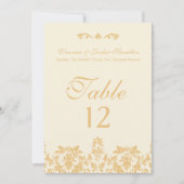 Gold vintage, Cartes de table antiques (Devant)