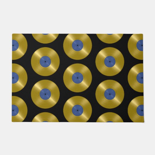 Gold Vinyl Record Album Deurmat (Voorkant)