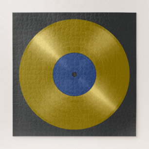 Gold Vinyl Record Album Legpuzzel