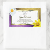 Gold violet métal blanc produit Étiquettes Ajouter (Sac)