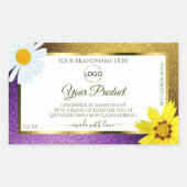 Gold violet métal blanc produit Étiquettes Ajouter (Devant)