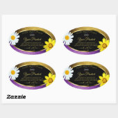 Gold violet métal noir Étiquettes de produits ajou (Feuille)