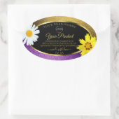 Gold violet métal noir Étiquettes de produits ajou (Sac)