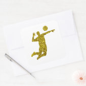 Gold Volleyball Sticker (Envelop)