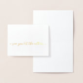 Gold Vous Voir À La Carte De Mariage De L'Autel (Affichage)