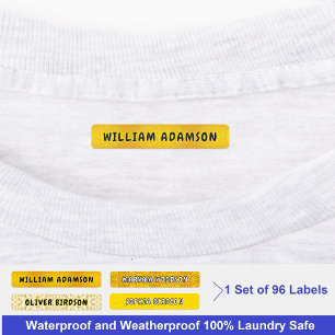 Gold Waterproof Lange Achternaam Luxe kleding Labels