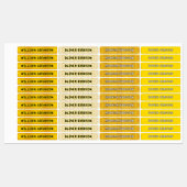 Gold Waterproof Lange Achternaam | Luxe kleding Labels (Vel)
