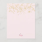 Gold waterverf baby shower budget (Achterkant)