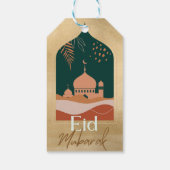 Gold Waterverf Eid Mubarak Eid Gift Labels Cadeaulabel (Achterkant)