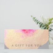 Gold Waterverf Large Florence Art Cadeaubon (Staand voorkant)