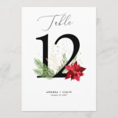 Gold Waterverf Vakantie Botanische Tabel Nummer 12 Programma (Achterkant)