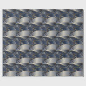 Gold Wave Lines, Abstract . Cadeaupapier (Vlak)