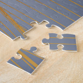 Gold Wave Lines, Abstract . Legpuzzel (Zijkant)