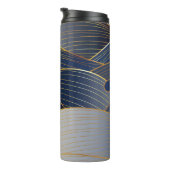 Gold Wave Lines, Abstract . Thermosbeker (Geroteerd rechts)