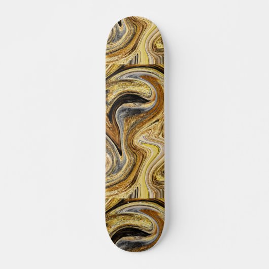 Gold Wave Skateboard (Voorkant)