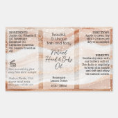 Gold Waves Product Label 4oz Oliedruppelaar of Fle (Voorkant)