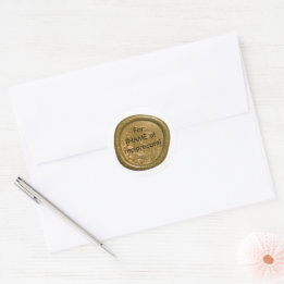 Gold Wax Seal Stamp Sticker