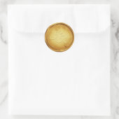 Gold Wax Seal Stickers Initials Wedding Envelope (Tas)