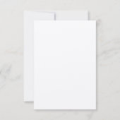 Gold We Do Script Wedding Réception Menu Carte RSV (Dos)