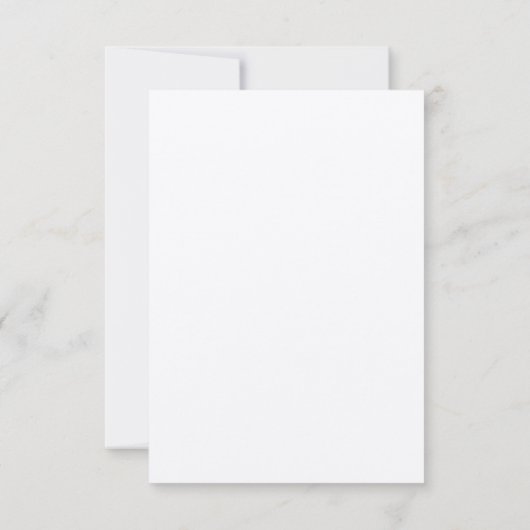 Gold We Do Script Wedding Réception Menu Carte RSV (Dos)