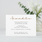 Gold Wedding Accommodaties Details Kaart (Staand voorkant)