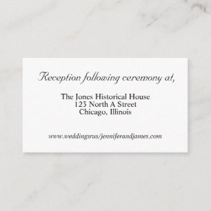 Gold Wedding-kaarten Informatiekaartje