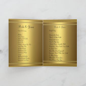 Gold Wedding-programma Programma (Binnen)