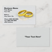Gold Wedding Rings Visitekaartje (Voorkant / Achterkant)