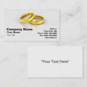 Gold Wedding Rings Visitekaartje (Voorkant / Achterkant)