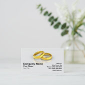 Gold Wedding Rings Visitekaartje (Staand voorkant)