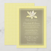 Gold Wedding-uitnodigingen Kaart (Voorkant / Achterkant)