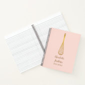 Gold Whisk Blush Pink Recette livre de recettes (Intérieur)