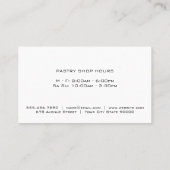 Gold Whisk | Glitter Drip (goudglitter) Visitekaartje (Achterkant)