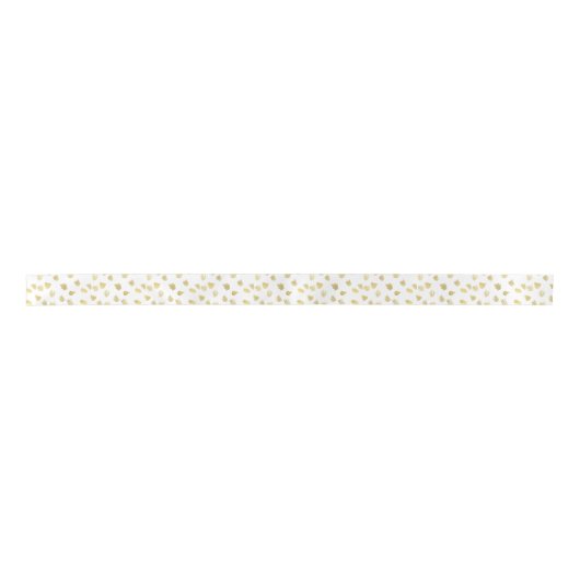 Gold White Animal Print Abstract Lint (Voorkant)