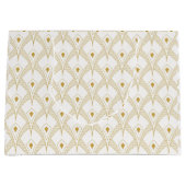 Gold & white art-deco seamless pattern 3 groot cadeauzakje (Voorkant)