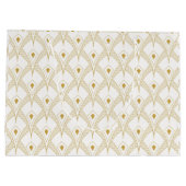 Gold & white art-deco seamless pattern 3 groot cadeauzakje (Achterkant)