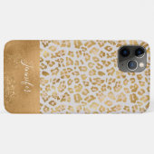 Gold White Bling Luxe reserveblad afdrukken Case-Mate iPhone Case (Achterkant (horizontaal))