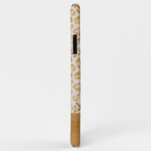 Gold White Bling Luxe reserveblad afdrukken Case-Mate iPhone Case (Achterkant/rechts)