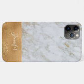 Gold White Bling Luxury Sparkle Marble Case-Mate iPhone Case (Achterkant (horizontaal))