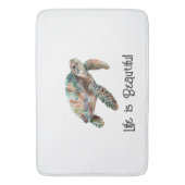 Gold White Dream Zee Turtle Badmat (Voorkant Verticaal)