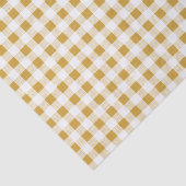 Gold White Gingham Pattern Tissuepapier (Detail)