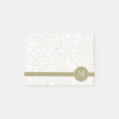 Gold White Giraffe afdrukken Post-it® Notes (Voorkant)
