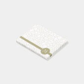 Gold White Giraffe afdrukken Post-it® Notes (Schuin)